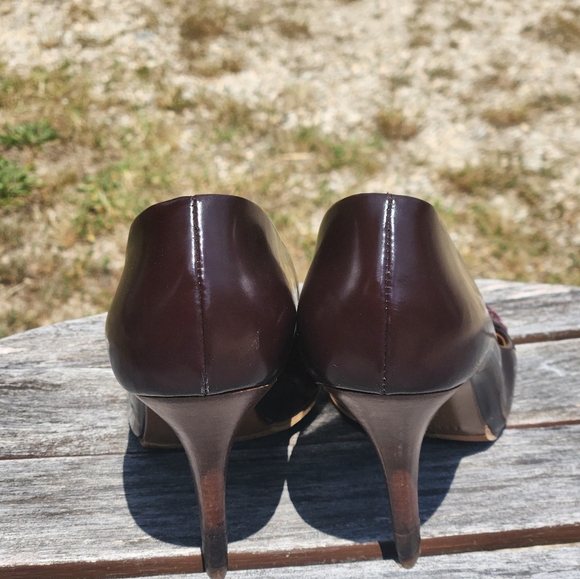 Hobbs London Leather Stiletto Heels Pumps Shoes 38 - Picture 6 of 6